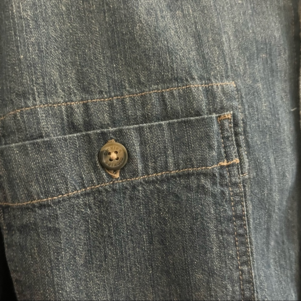 Dickies Dirty Denim Long Sleeve Button Down Work Shirt SIze XL - Picture 12 of 16